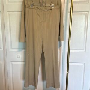 Luxe fabric suit pants size 12 (matching blazer also listed)